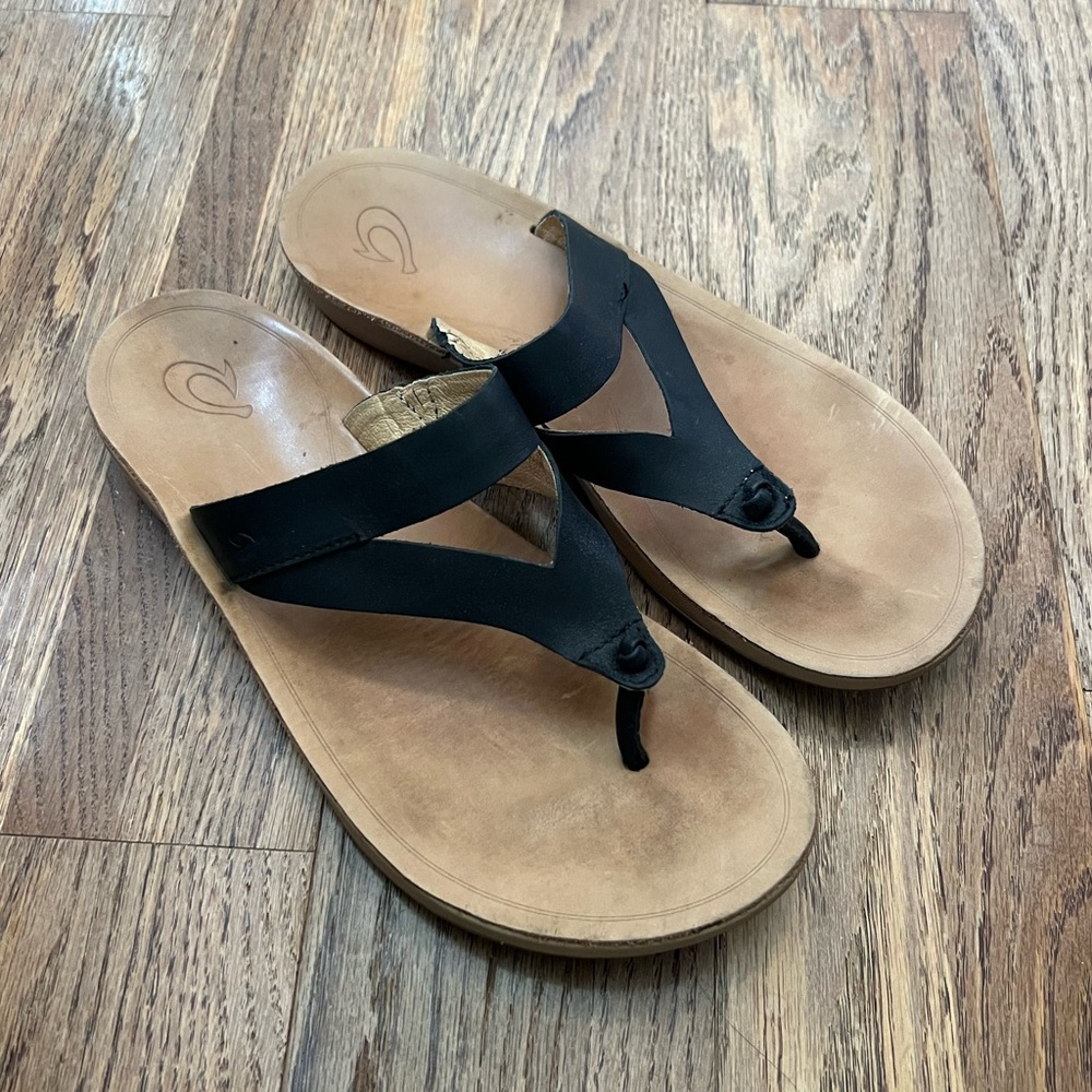 OluKai Kaekae Ko’o Leather Sandals, 11